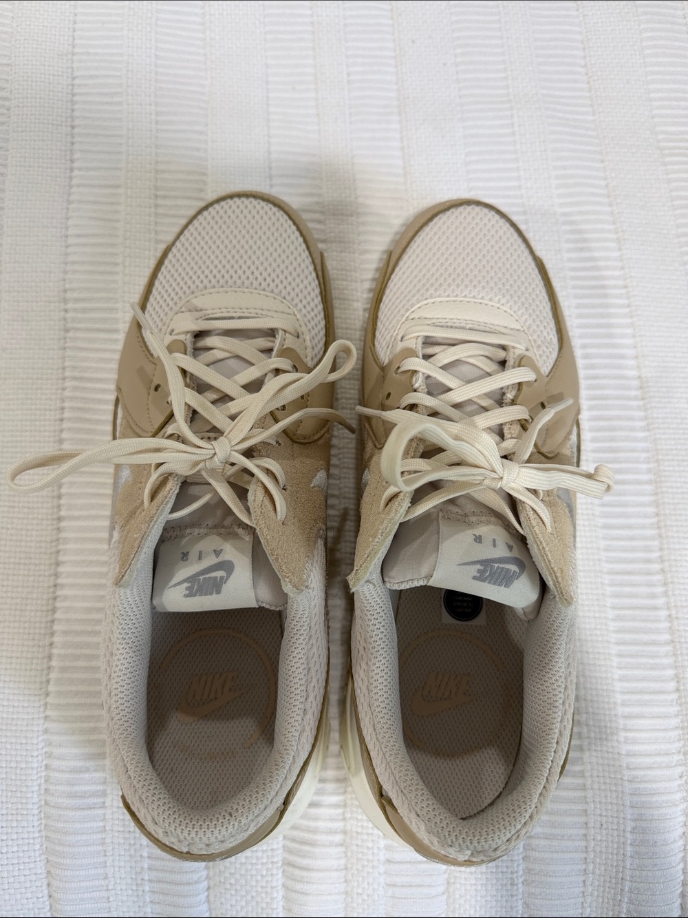 Nike Women’s Air Max Sneakers in Beige and Cream - Picture 2 of 6